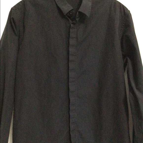 Sandro Shirt young boy Sz M button Down - Picture 10 of 10